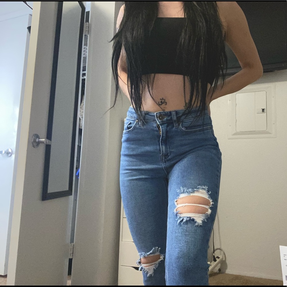 High waist vintage jeans